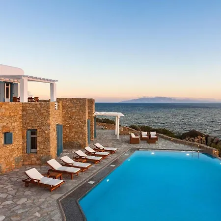 Presidential Mykonos Poseidonia 5 Bedrooms Stunning Sea Views Villa Psarrou